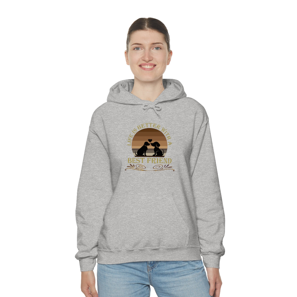 Life is Better With a Best Friend Animal Rescue Unisex Heavy Blend™ Hoodie