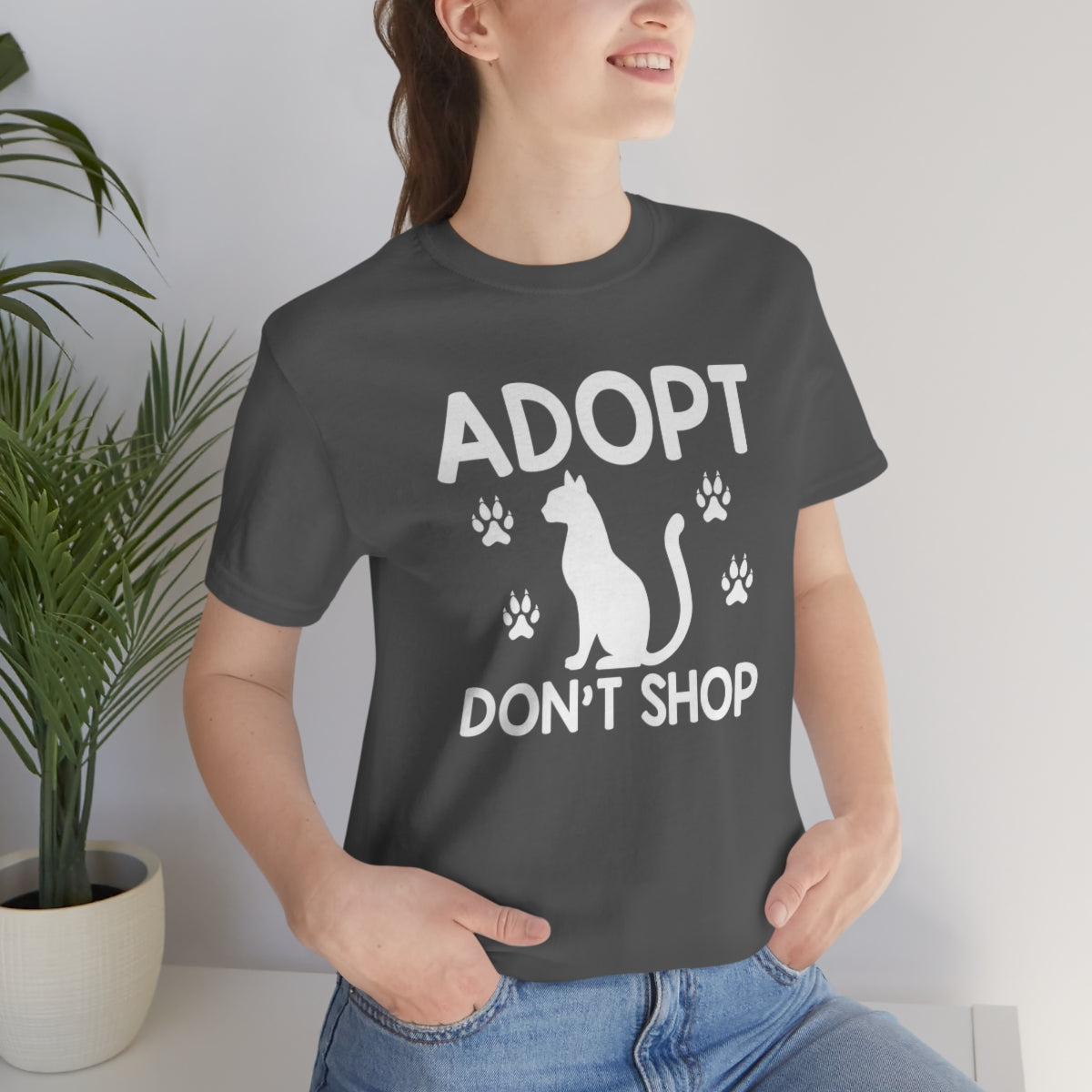 Adopt Don't Shop Unisex Jersey Short Sleeve T-Shirt