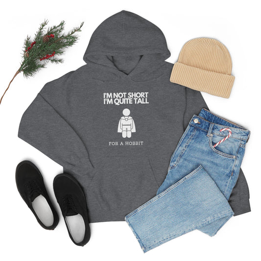 I'm Not Short I'm Quite Tall For a Hobbit Funny Unisex Heavy Blend™ Hoodie