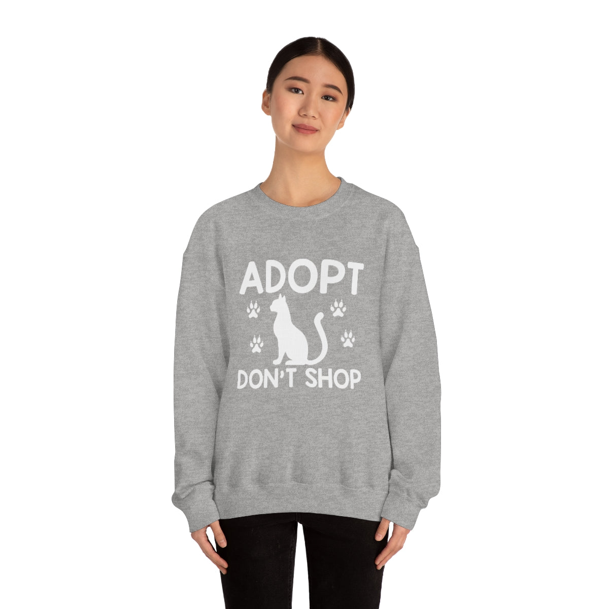 Adopt Don't Shop Animal Rescue Advocate Unisex Crew Sweatshirt