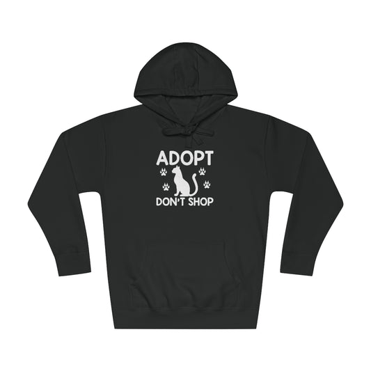 Adopt Don't Shop Animal Rescue Advocate Premium Unisex Fleece Hoodie