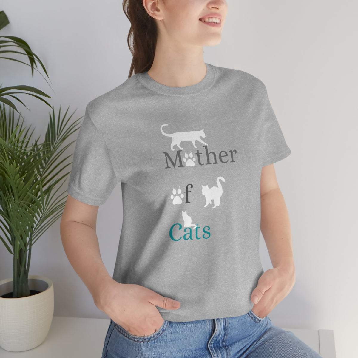 Mother of Cats Unisex Jersey Short Sleeve T-Shirt