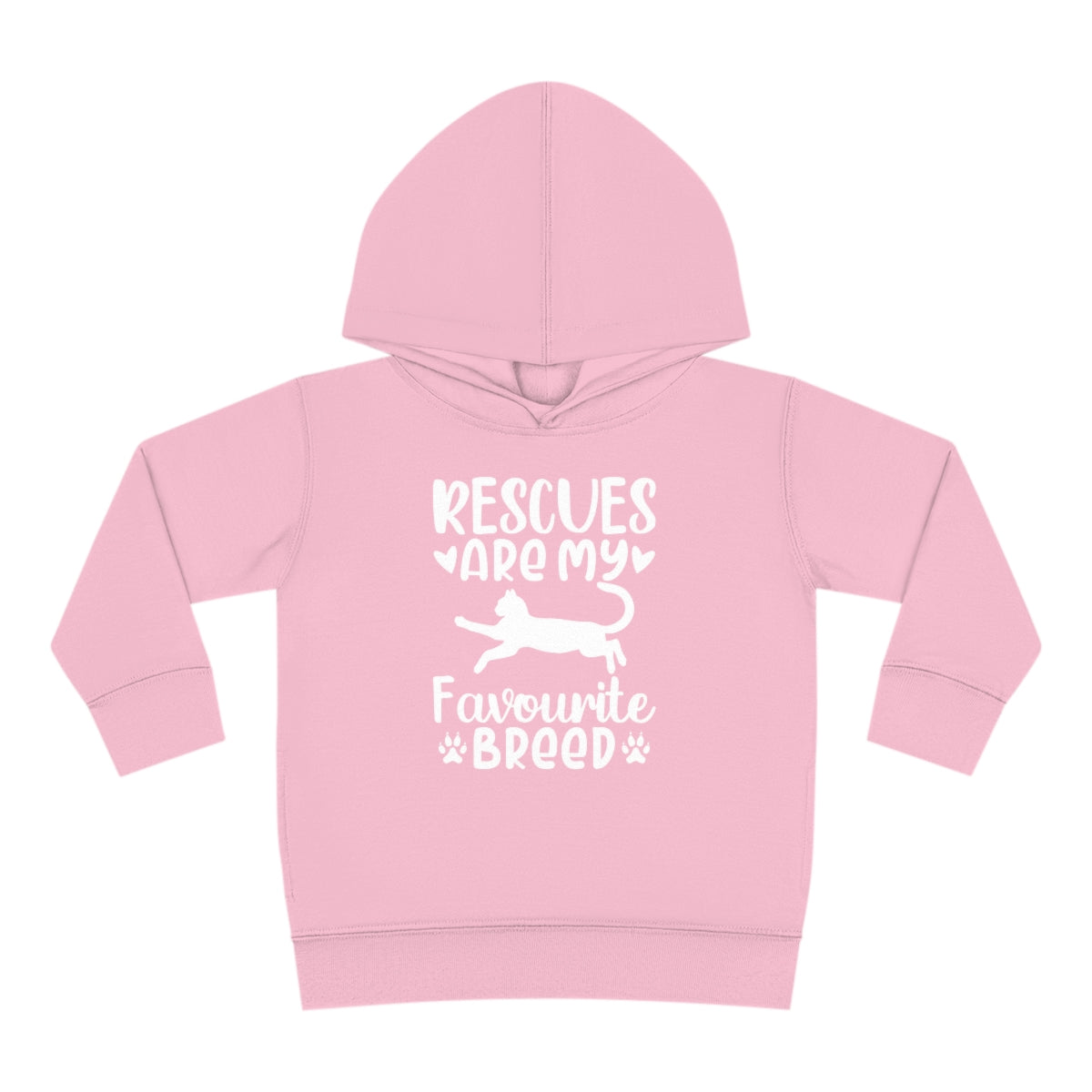 Rescues are My Favourite Breed Toddler Pullover Fleece Hoodie