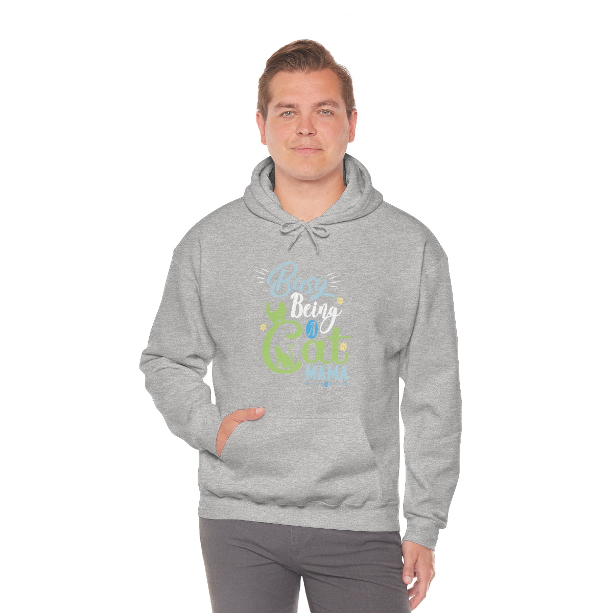 Busy Being a Cat Mama Unisex Heavy Blend™ Hoodie