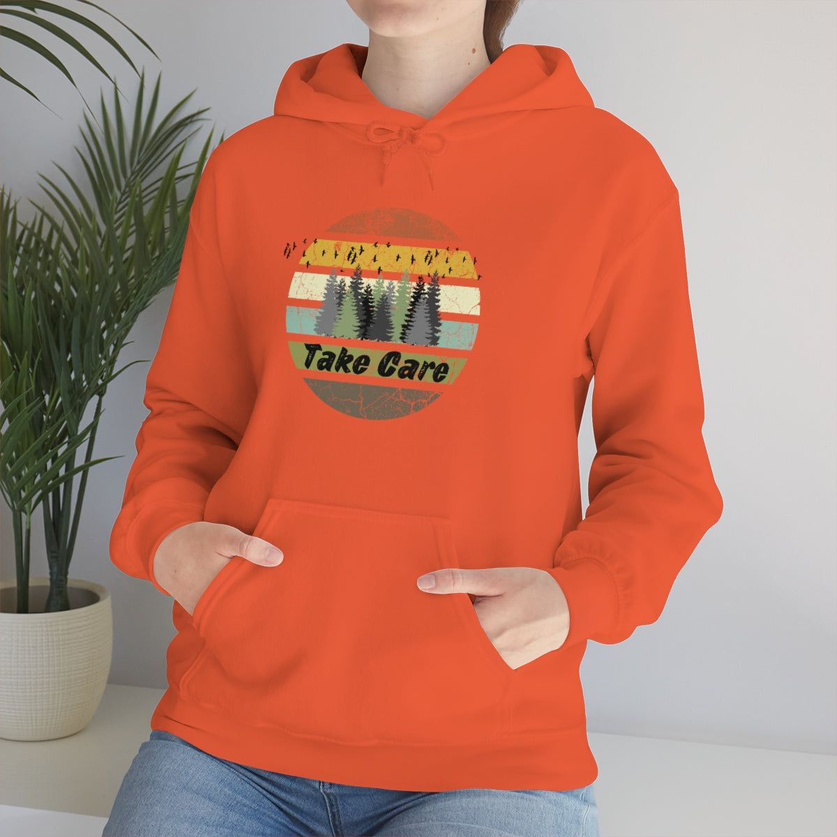 Take Care Hiking Camping Unisex Heavy Blend™ Hoodie