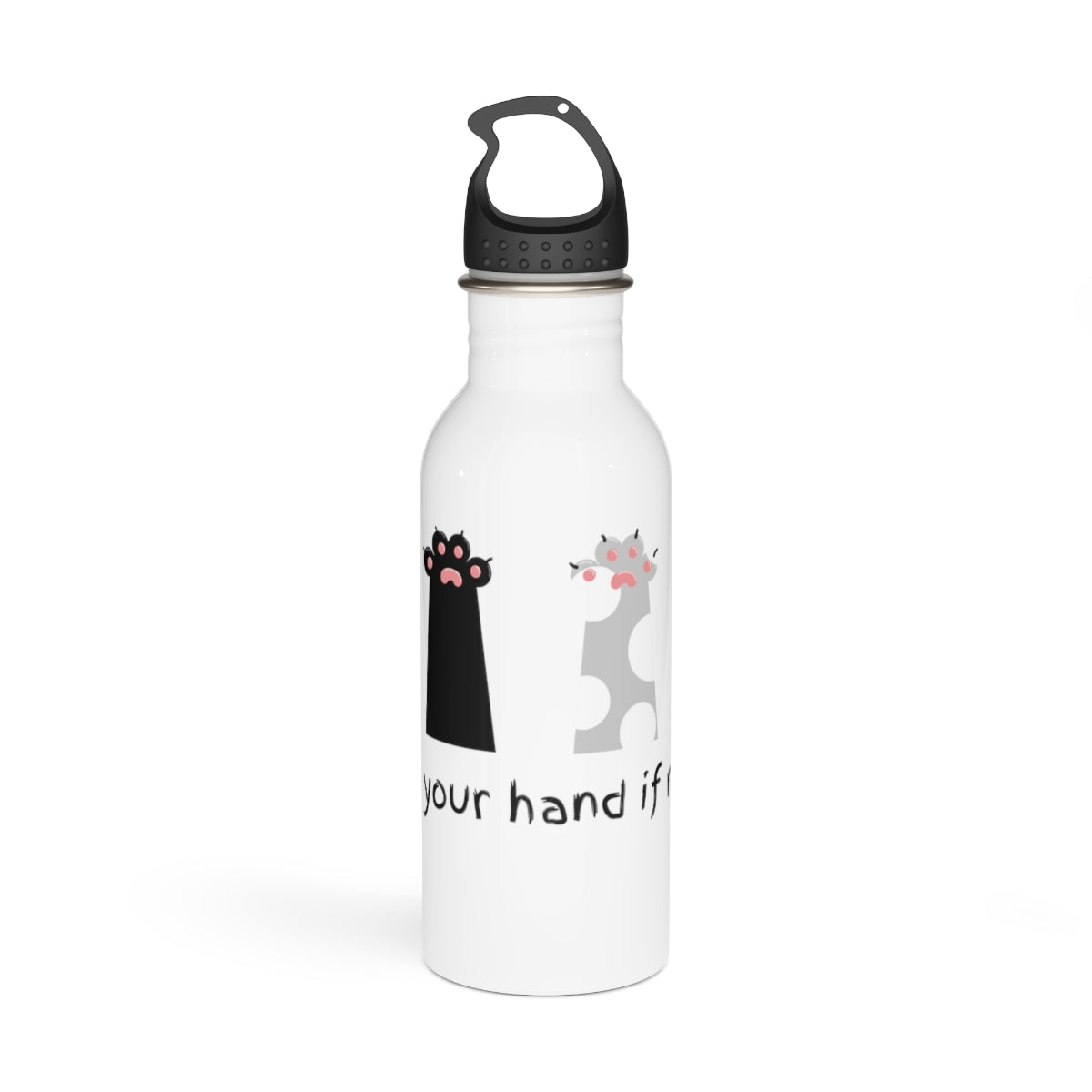 Raise Your Hand if Meow Stainless Steel Water Bottle