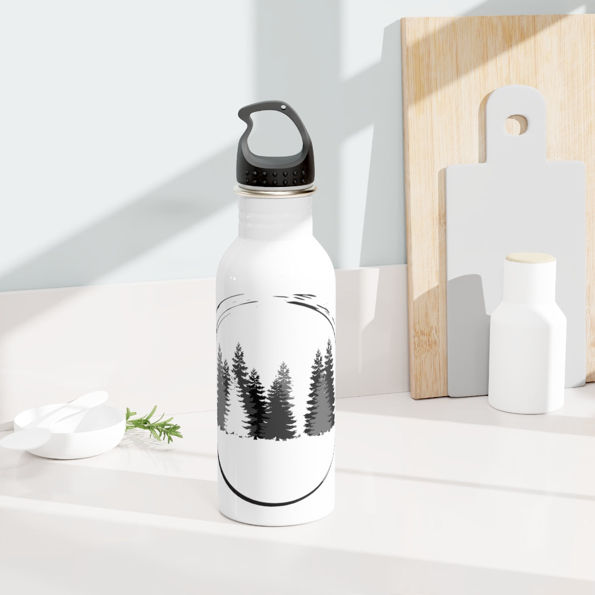 Pine Tree Hiking Camping Hiking Nature Lovers Stainless Steel Water Bottle