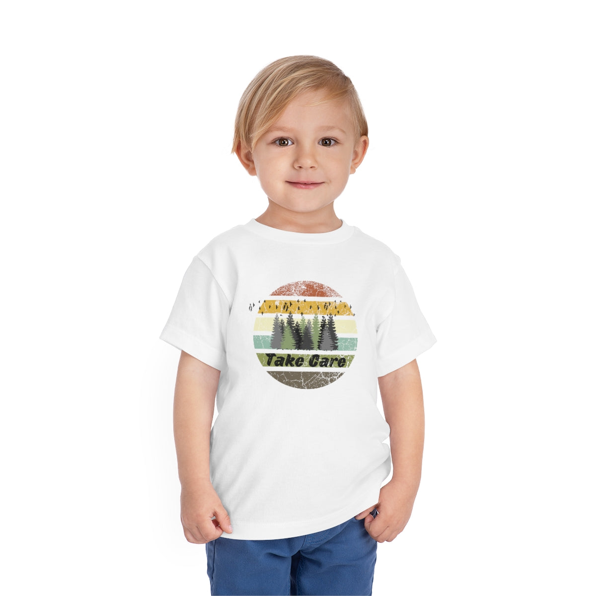 Take Care Hiking Camping Toddler Short Sleeve T-Shirt