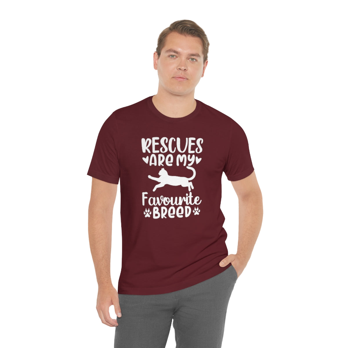 Rescues are My Favourite Breed Unisex Jersey Short Sleeve T-shirt