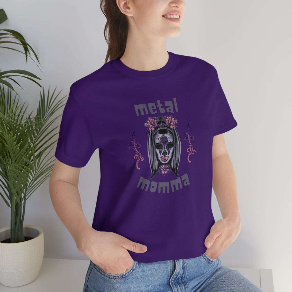 Metal Momma Mother's Day Gift Unisex Jersey Short Sleeve T-Shirt