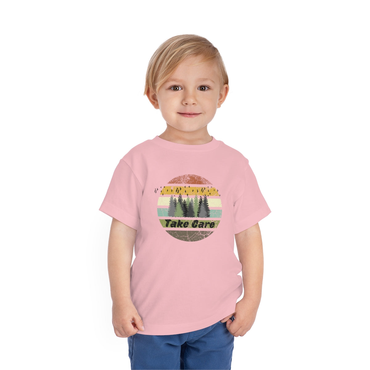 Take Care Hiking Camping Toddler Short Sleeve T-Shirt