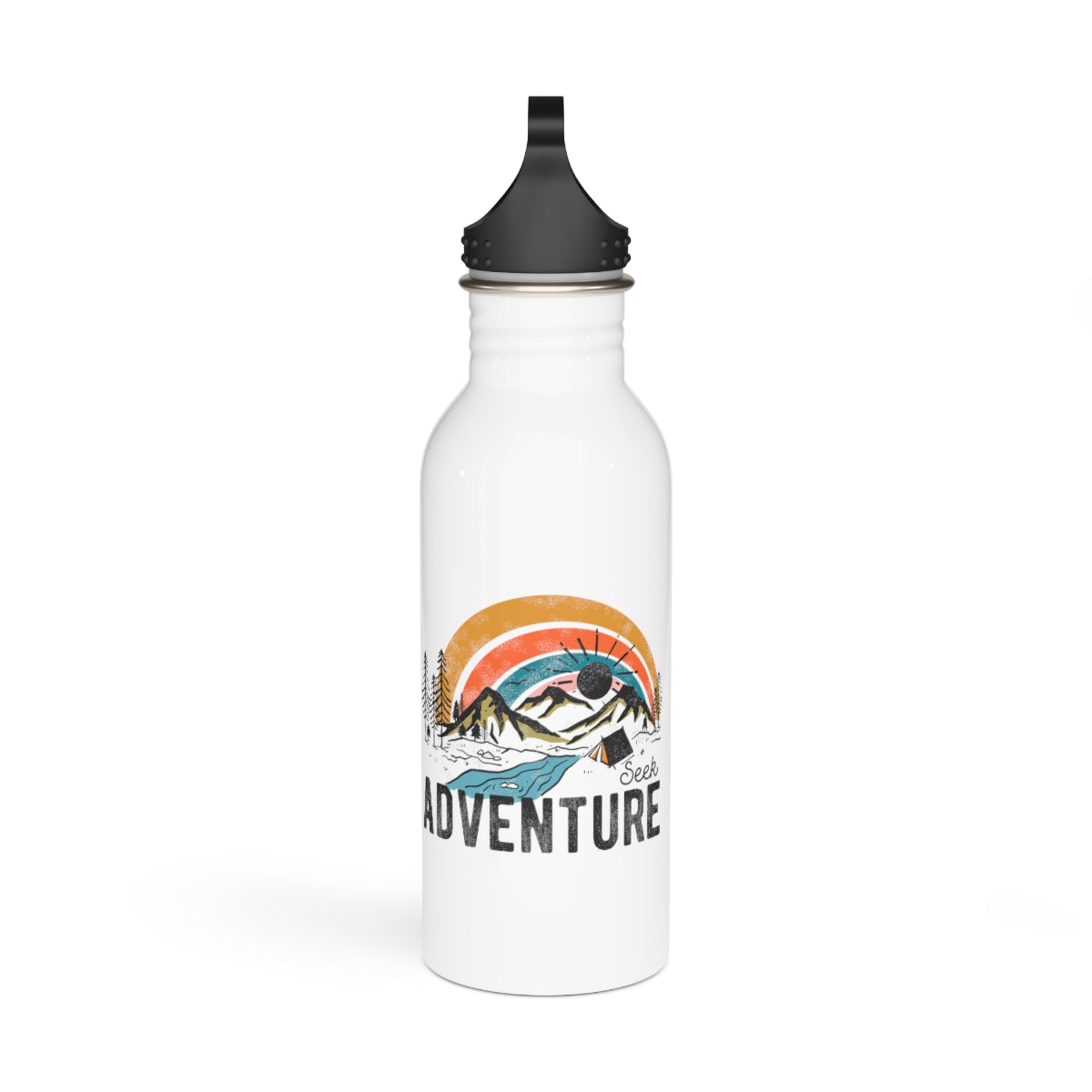 Seek Adventure Hiking Camping Lovers Stainless Steel Water Bottle