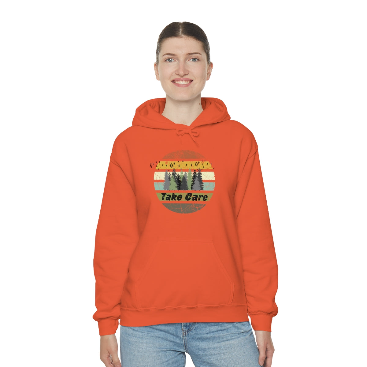 Take Care Hiking Camping Unisex Heavy Blend™ Hoodie