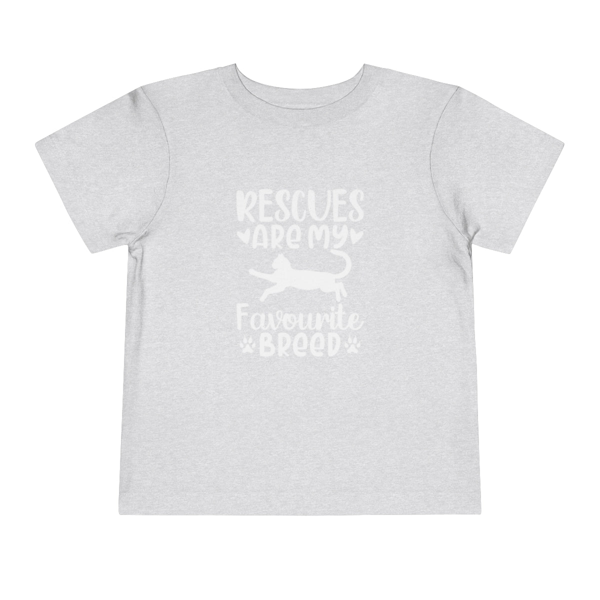 Rescues are My Favourite Breed Toddler Short Sleeve T-Shirt