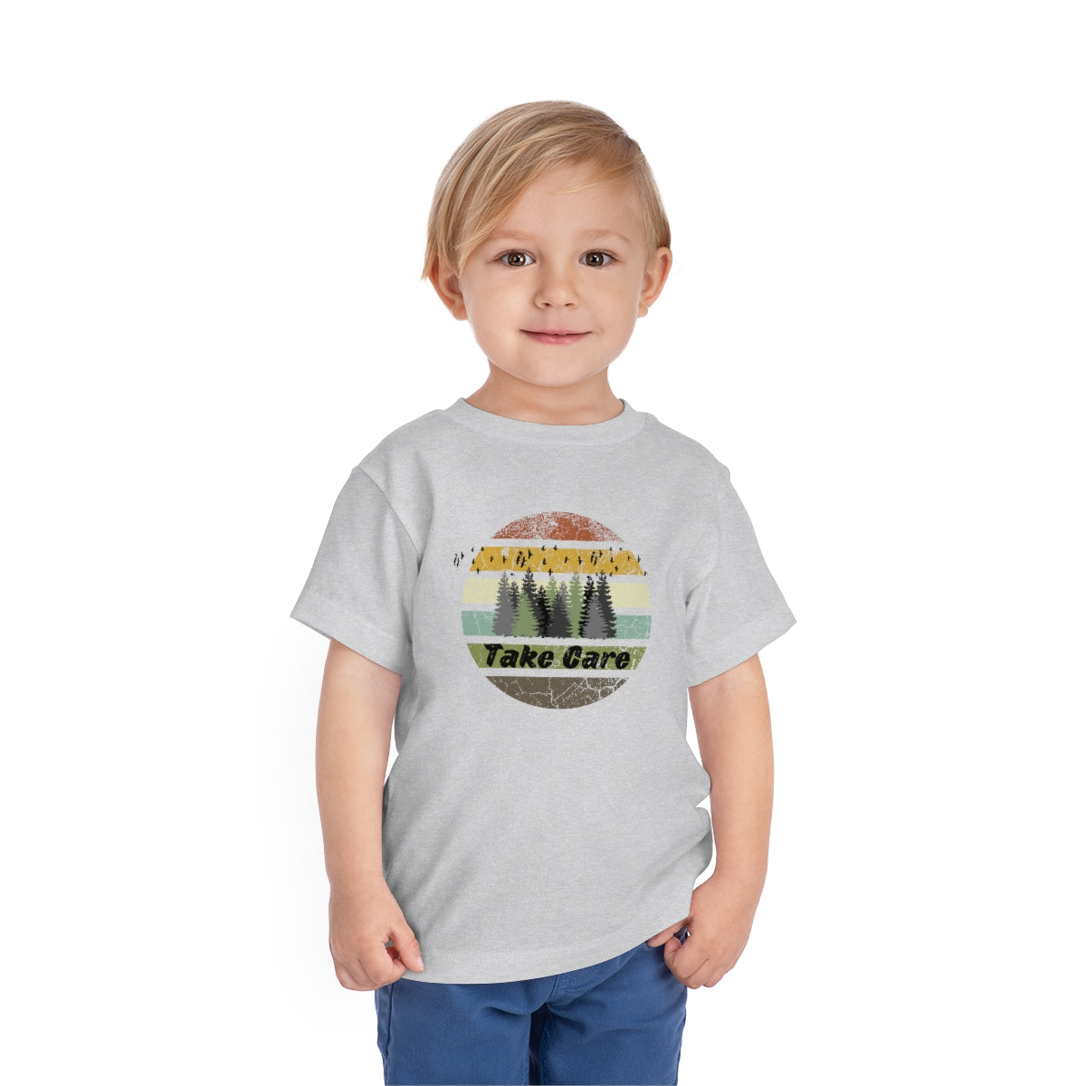 Take Care Hiking Camping Toddler Short Sleeve T-Shirt