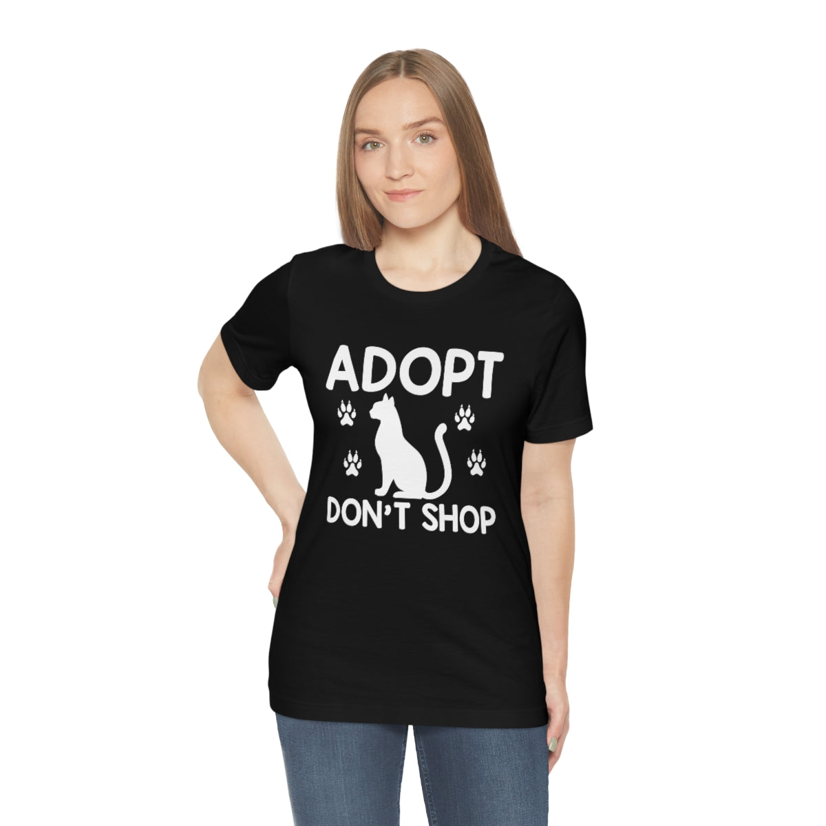 Adopt Don't Shop Unisex Jersey Short Sleeve T-Shirt