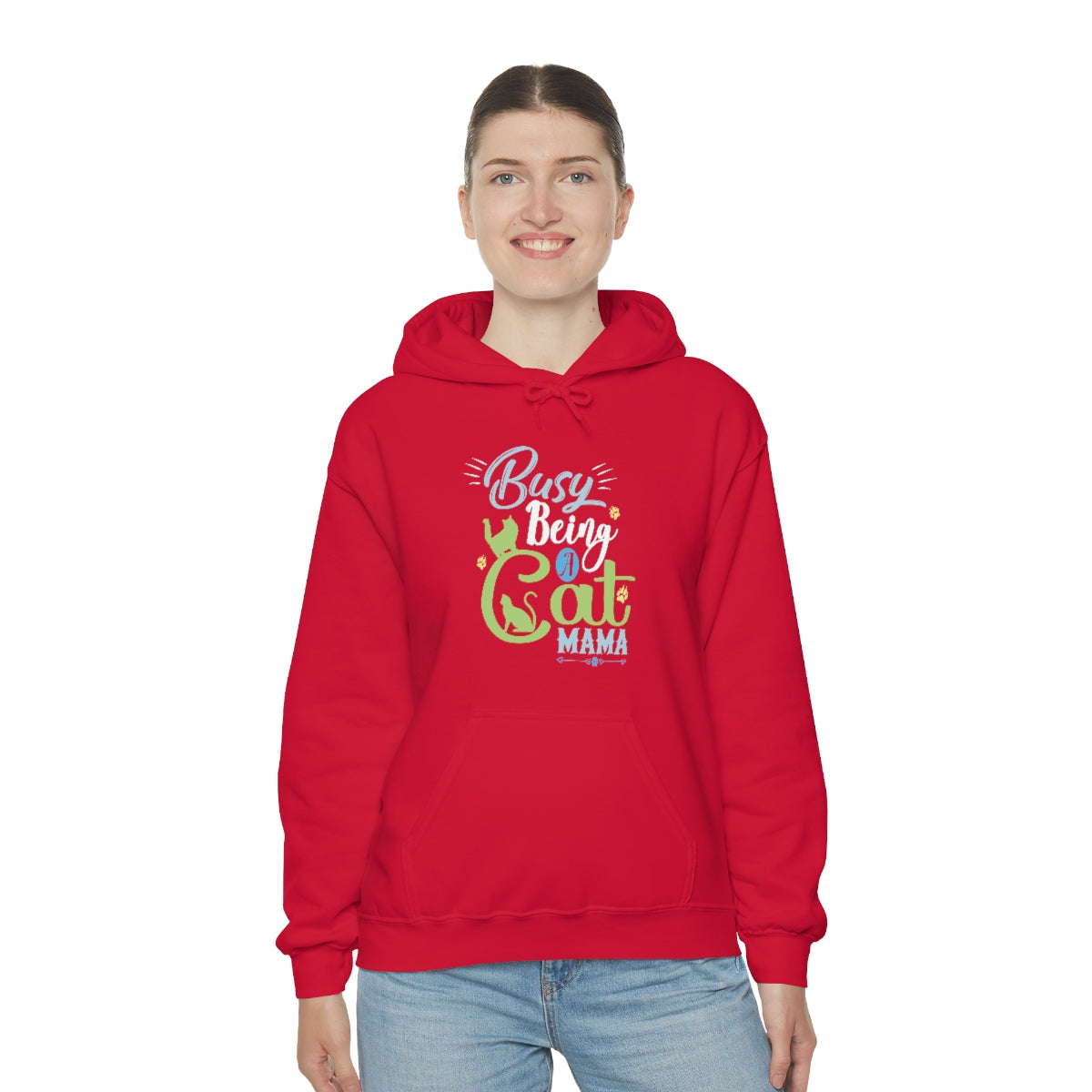 Busy Being a Cat Mama Unisex Heavy Blend™ Hoodie