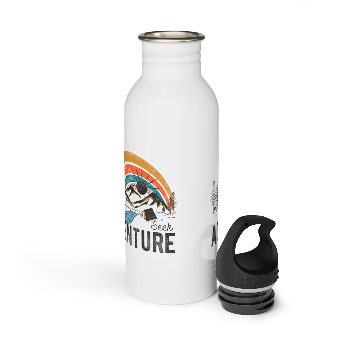 Seek Adventure Hiking Camping Lovers Stainless Steel Water Bottle