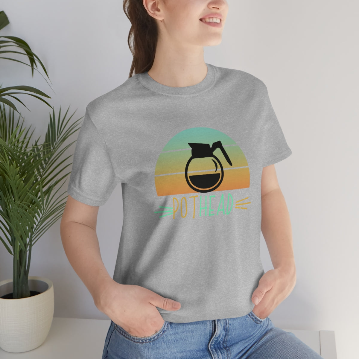 Pothead Funny Coffee Lovers Unisex Jersey Short Sleeve T-Shirt