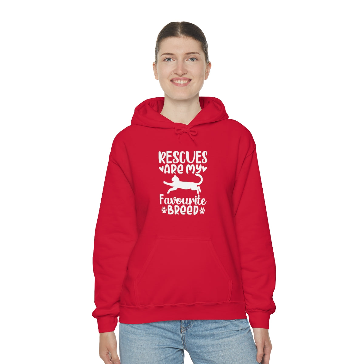 Rescues are My Favourite Breed Unisex Heavy Blend™ Hoodie