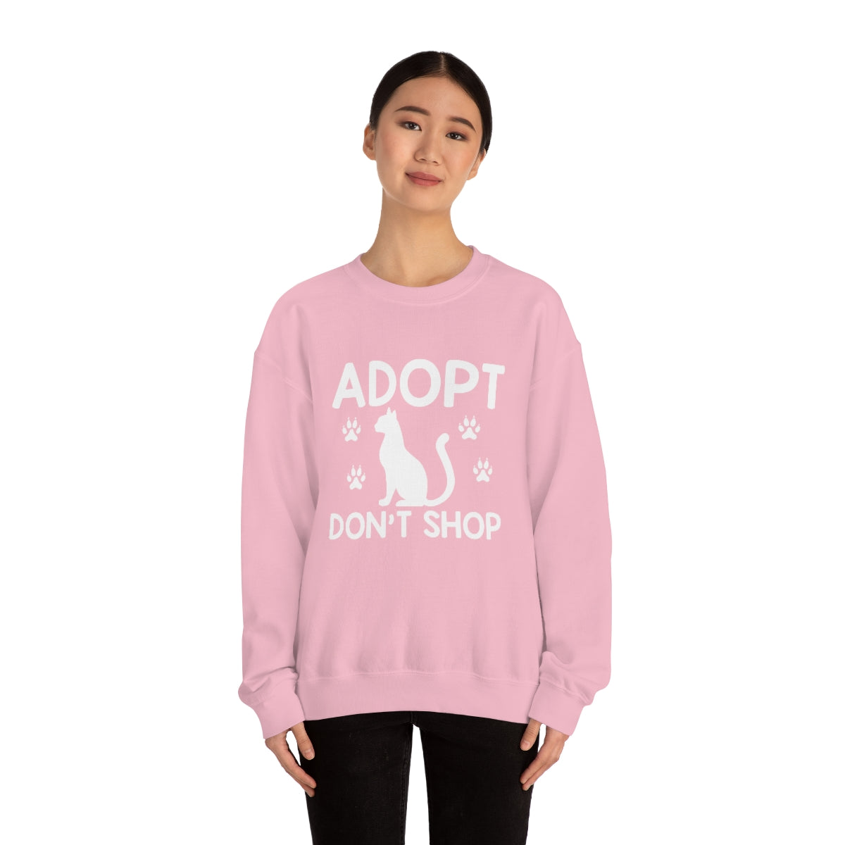 Adopt Don't Shop Animal Rescue Advocate Unisex Crew Sweatshirt