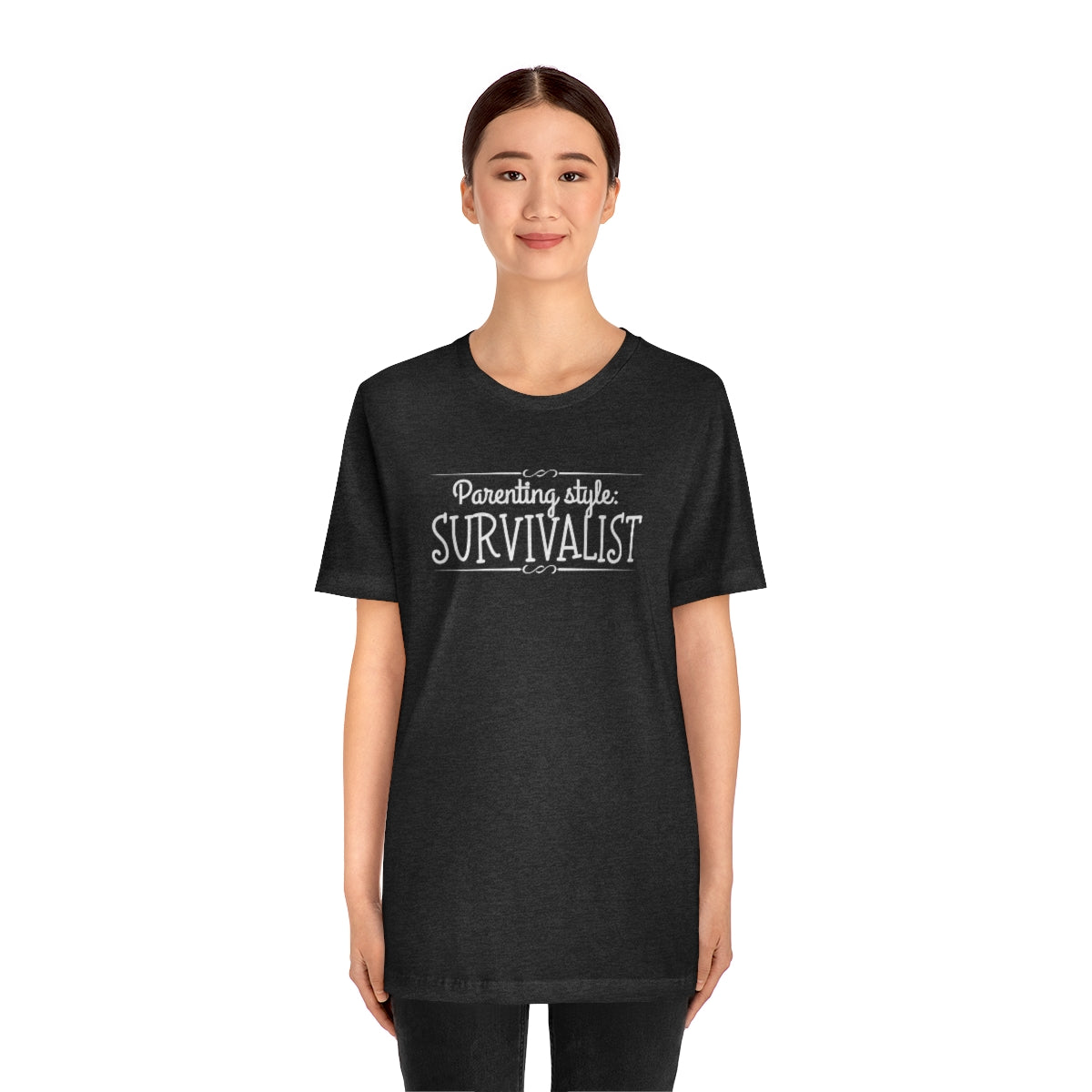 Parenting Style: Survivalist Funny Unisex Jersey Short Sleeve T-Shirt