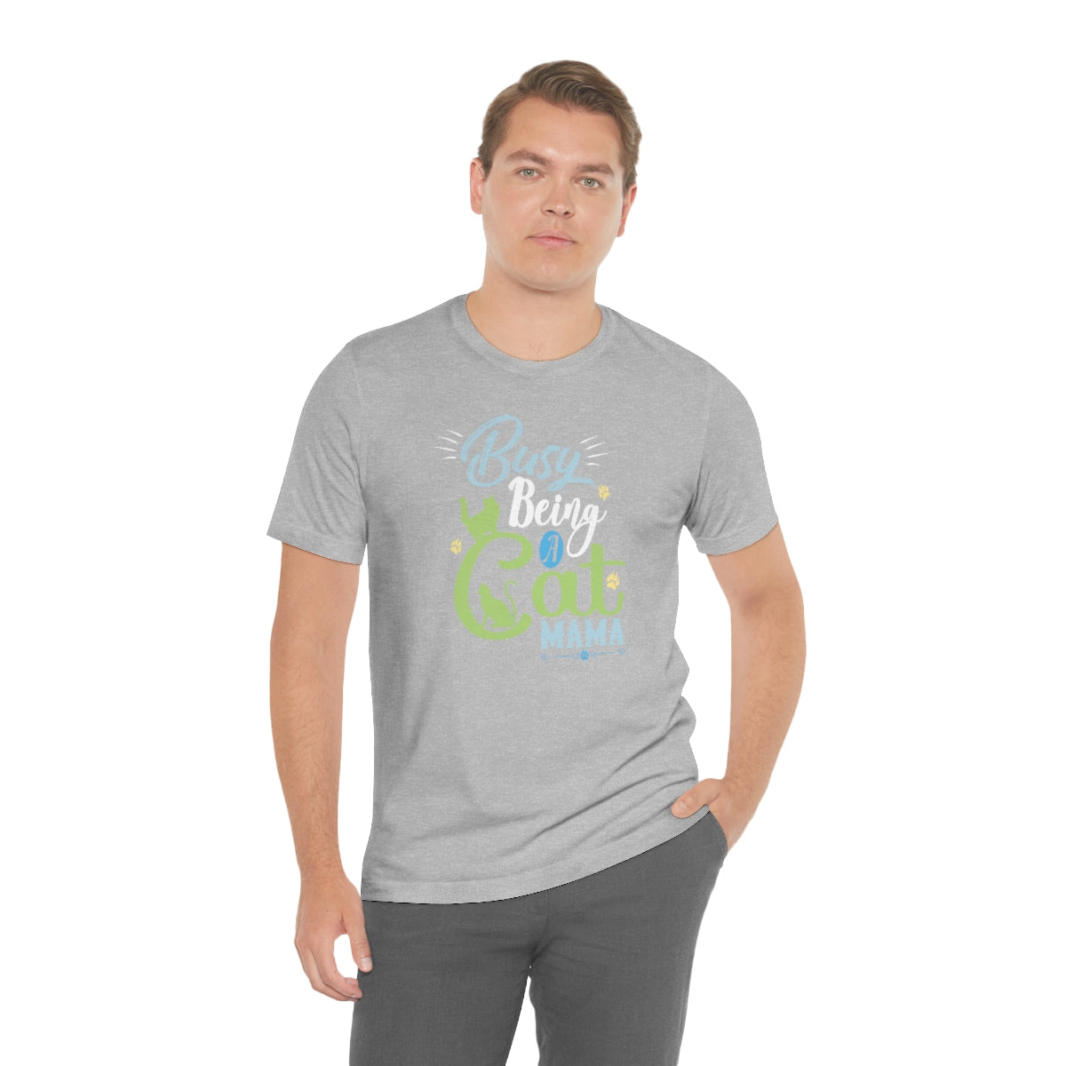 Busy Being a Cat Mama Unisex Jersey Short Sleeve T-Shirt