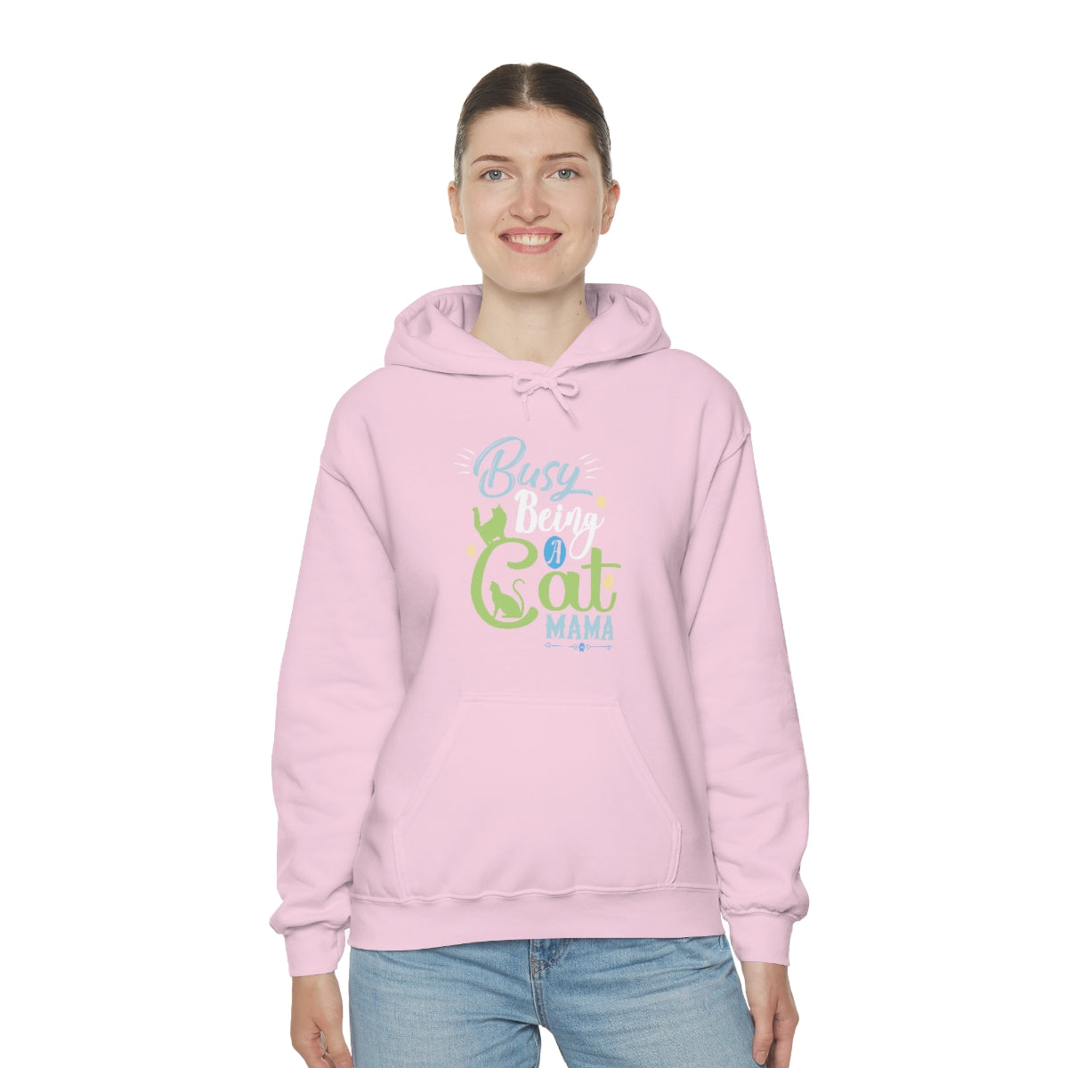 Busy Being a Cat Mama Unisex Heavy Blend™ Hoodie