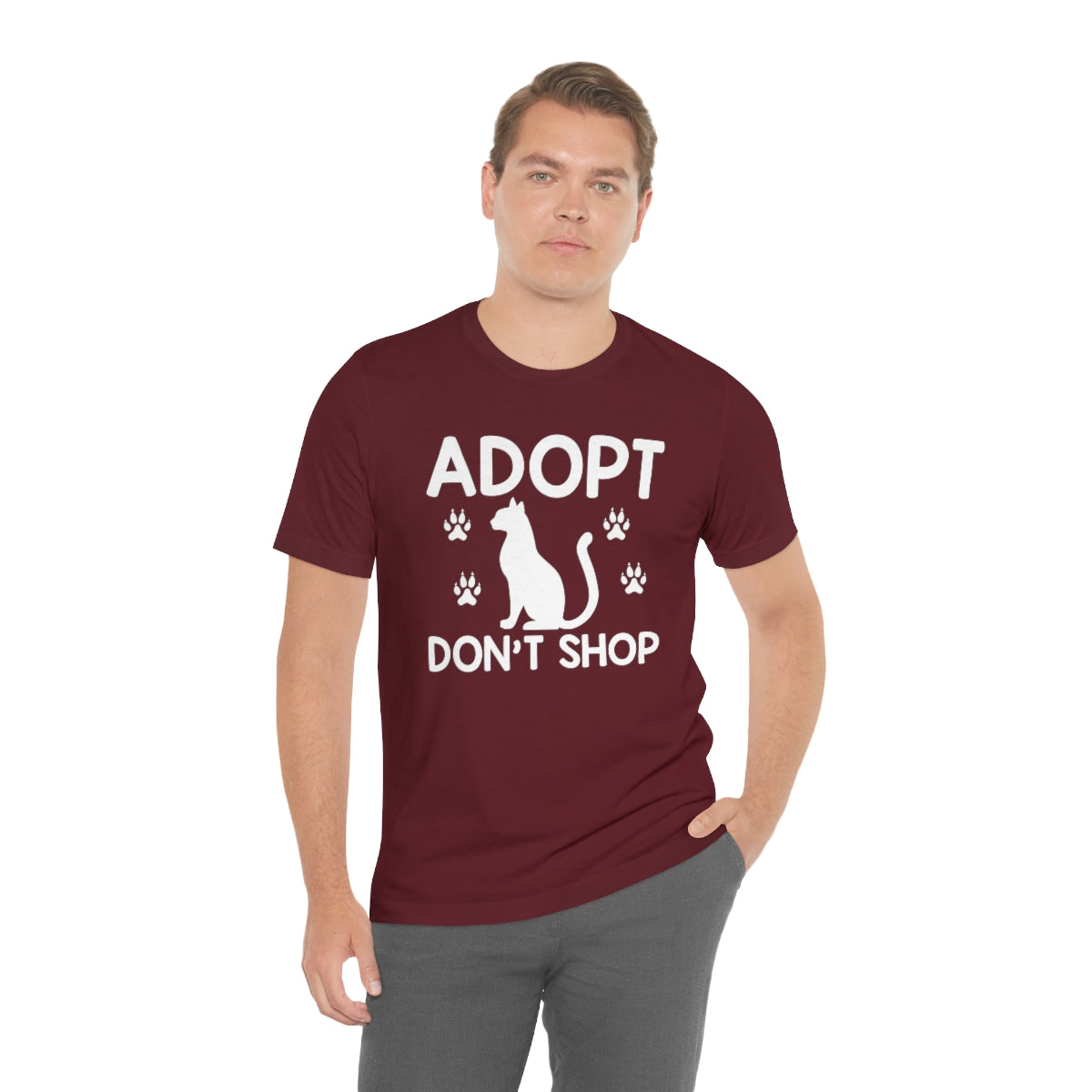 Adopt Don't Shop Unisex Jersey Short Sleeve T-Shirt