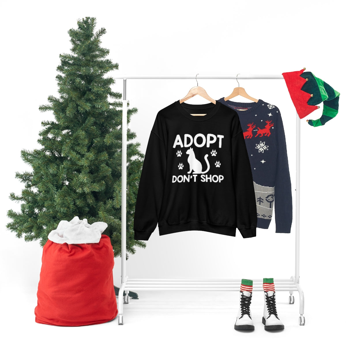 Adopt Don't Shop Animal Rescue Advocate Unisex Crew Sweatshirt