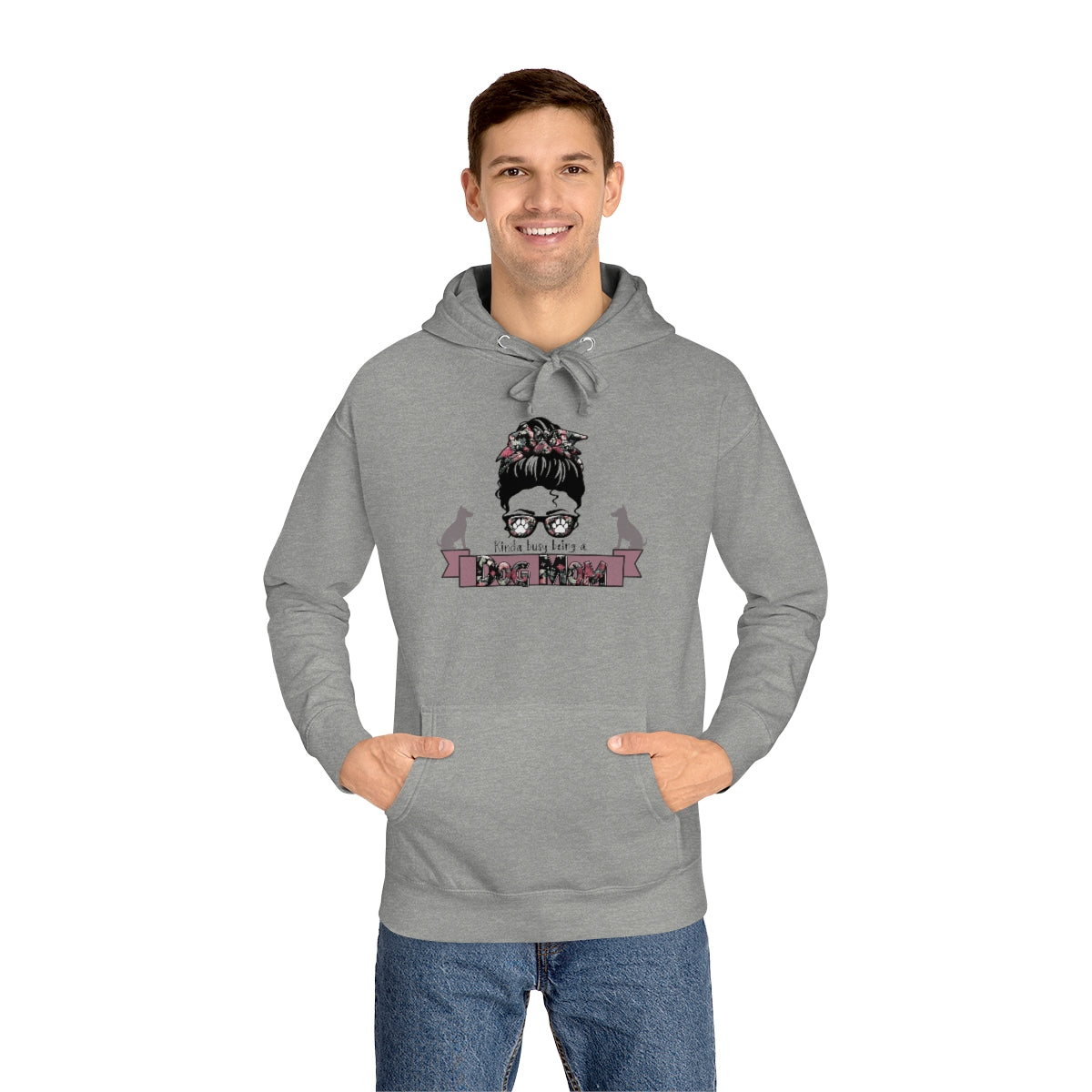 Kinda of Busy Being a Dog Mom Dog Lovers Premium Unisex Fleece Hoodie