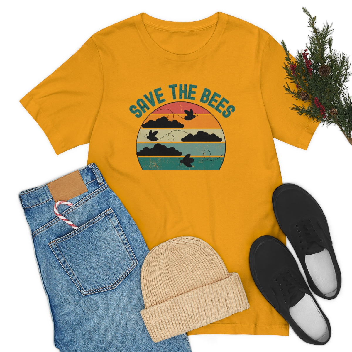 Save the Bees Unisex Jersey Short Sleeve T-Shirt