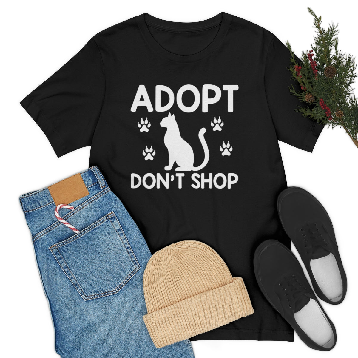 Adopt Don't Shop Unisex Jersey Short Sleeve T-Shirt