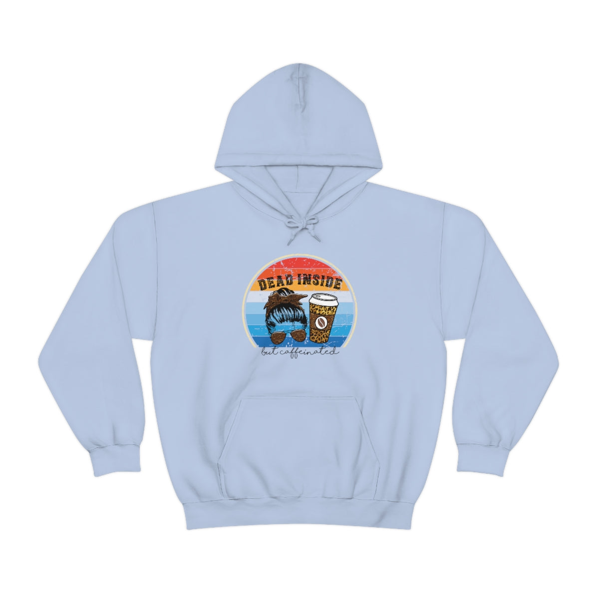 Dead Inside but Caffeinated Funny Unisex Heavy Blend™ Hoodie