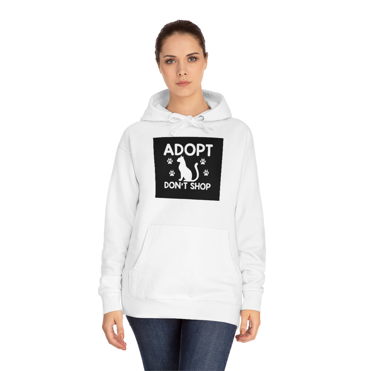 Adopt Don't Shop Animal Rescue Advocate Premium Unisex Fleece Hoodie