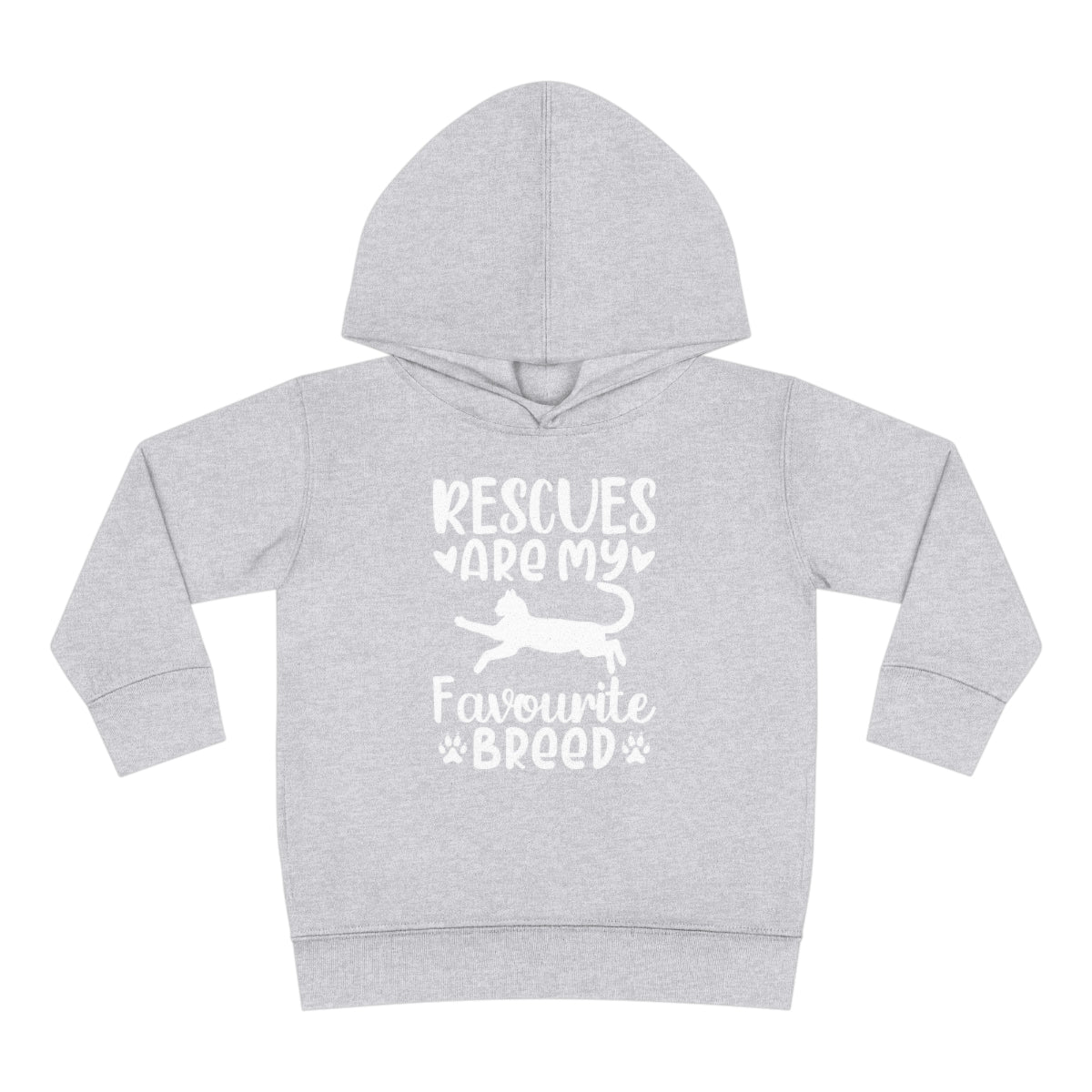 Rescues are My Favourite Breed Toddler Pullover Fleece Hoodie