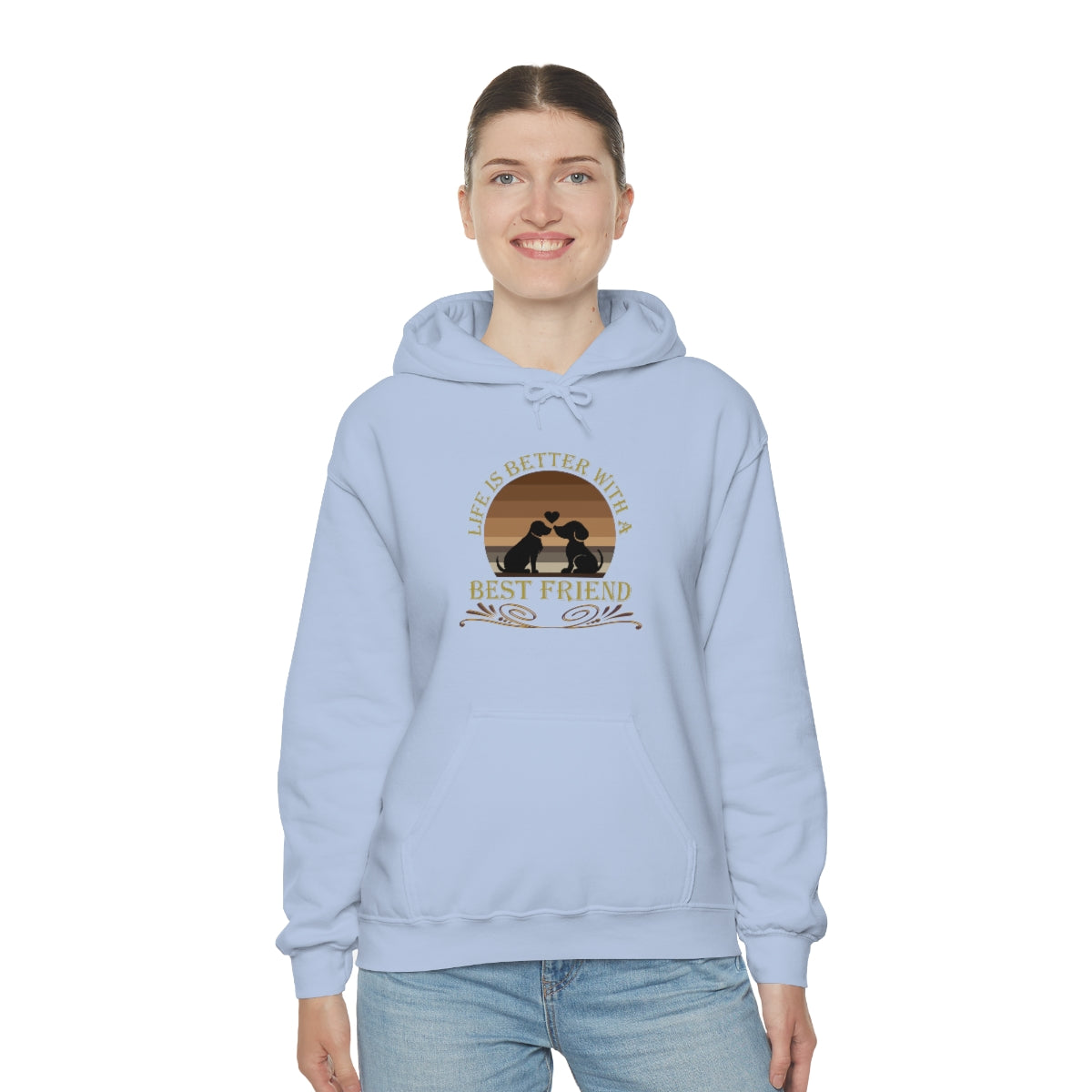 Life is Better With a Best Friend Animal Rescue Unisex Heavy Blend™ Hoodie