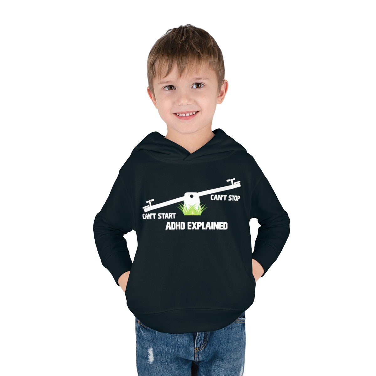 ADHD Explained Toddler Pullover Fleece Hoodie