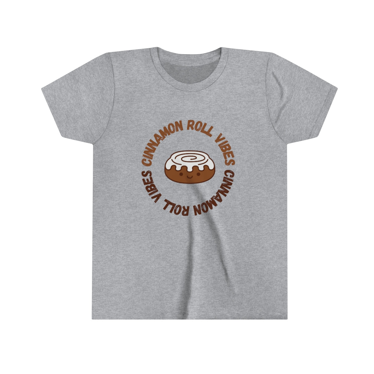 Cinnamon Roll Vibes Cute Kids Heavy Cotton™ Tee