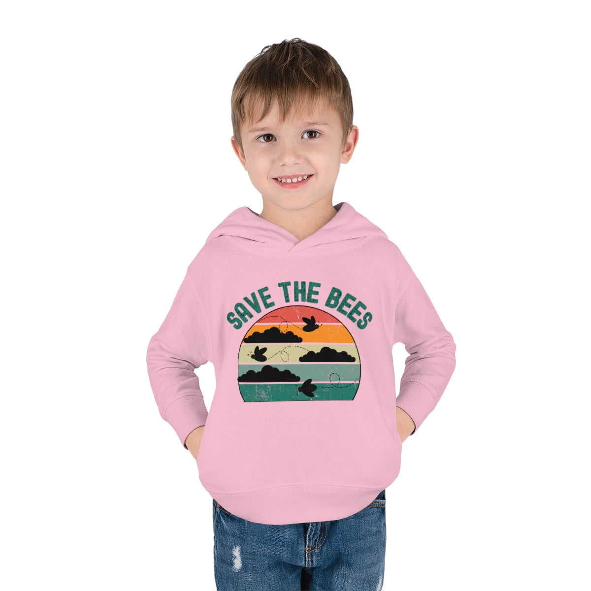 Save the Bees Toddler Pullover Fleece Hoodie