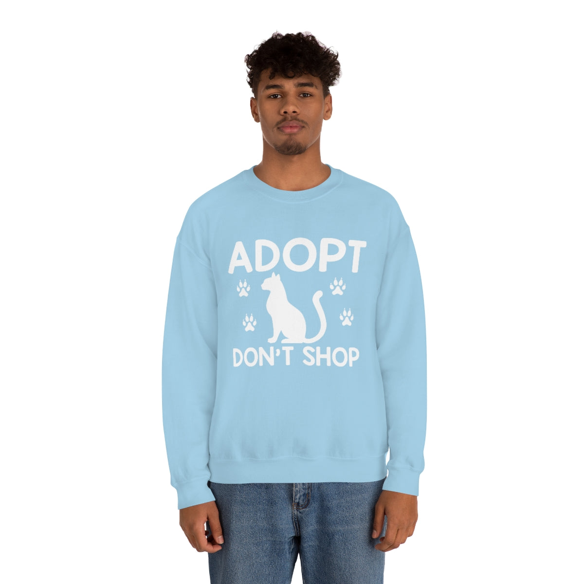 Adopt Don't Shop Animal Rescue Advocate Unisex Crew Sweatshirt