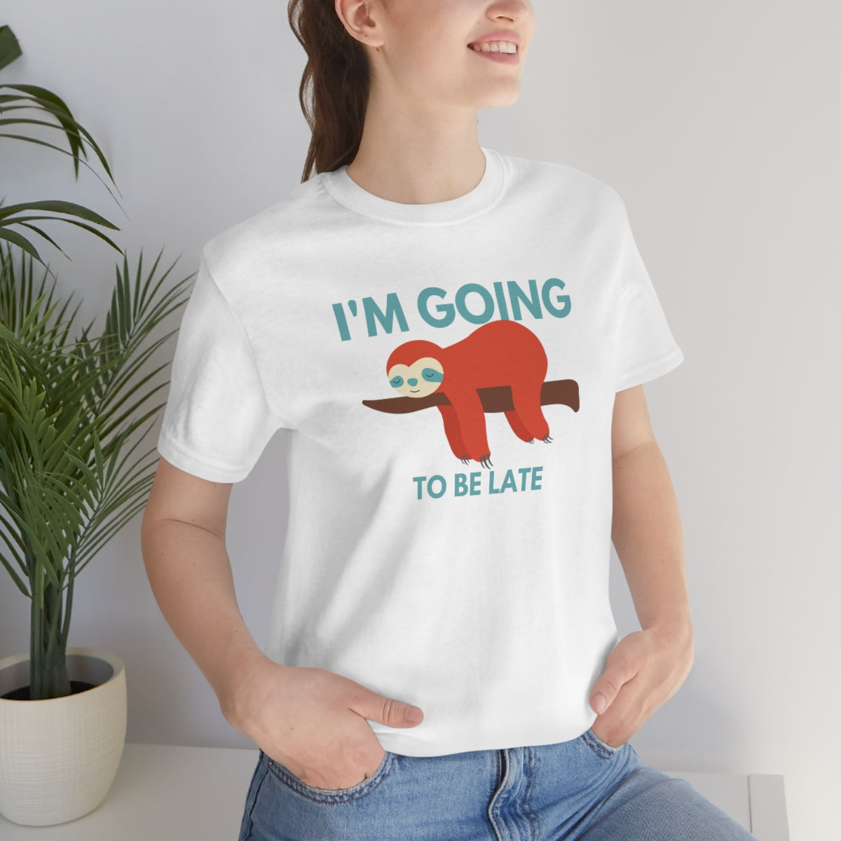 I'm Going to be Late Funny Unisex Jersey Short Sleeve T-Shirt