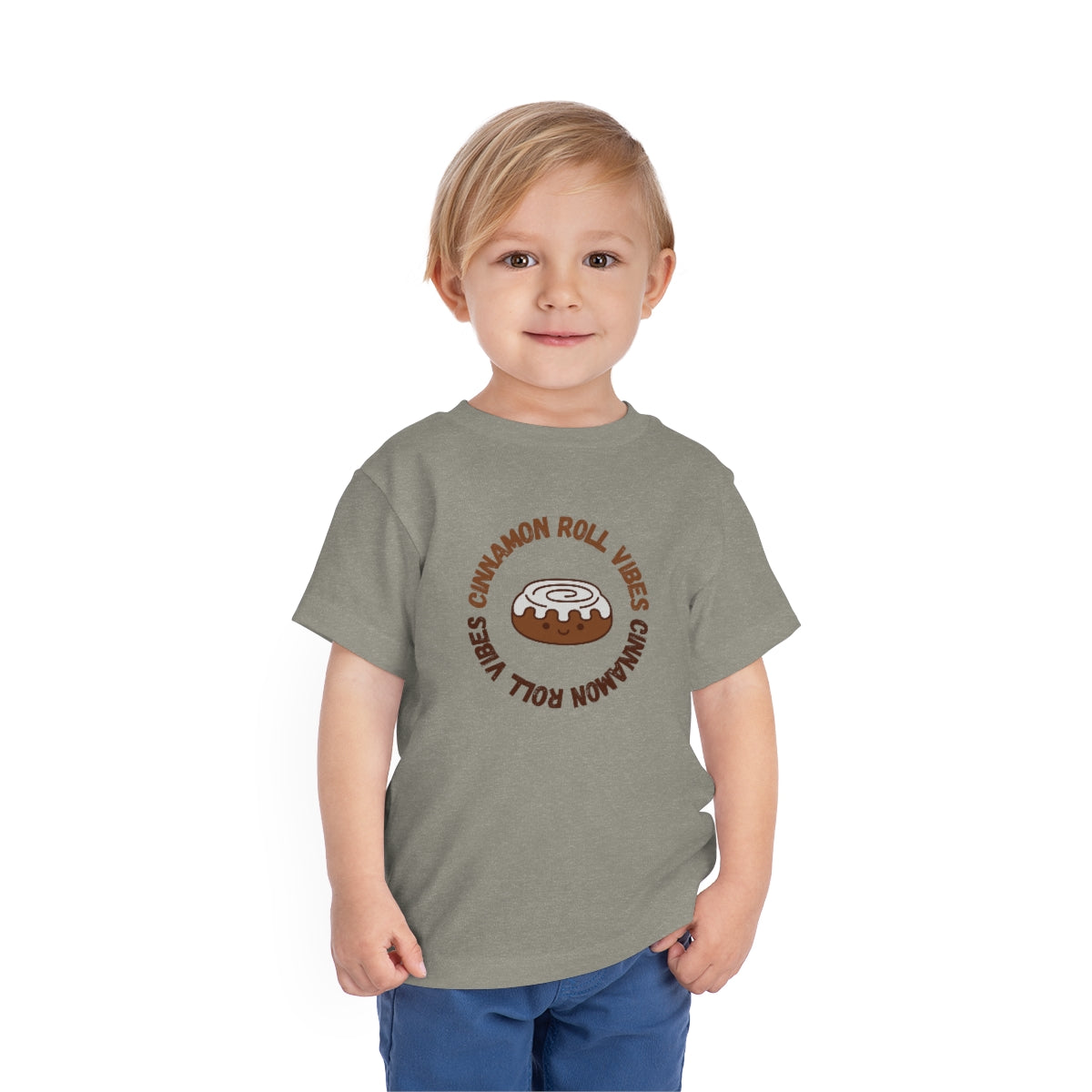 Cinnamon Roll Vibes Cute Toddler T-shirt