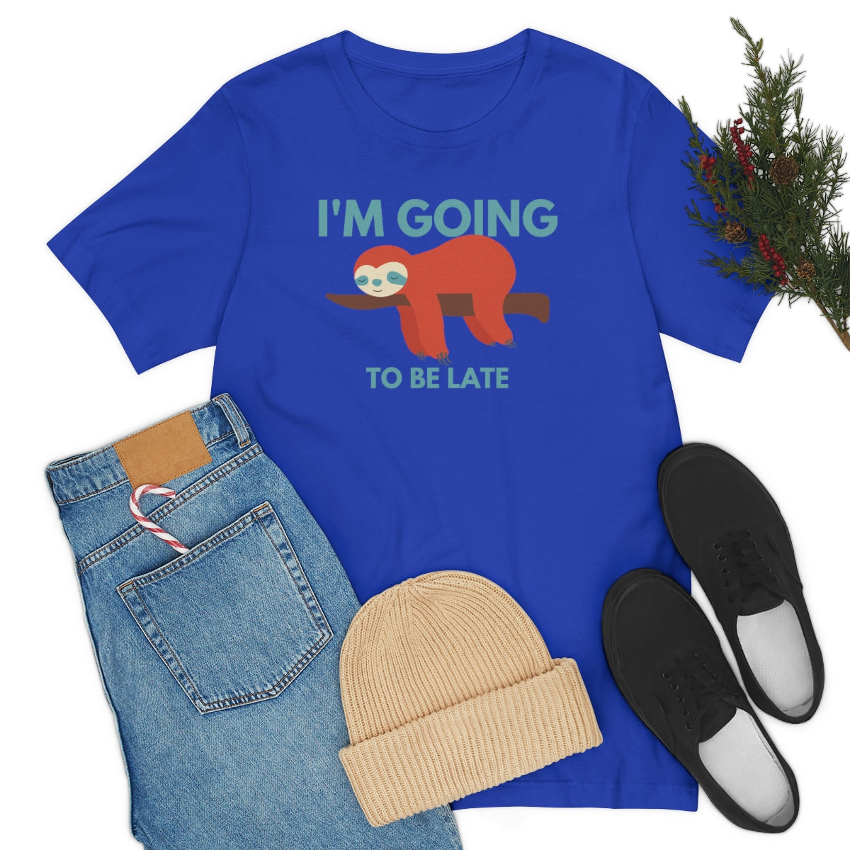 I'm Going to be Late Funny Unisex Jersey Short Sleeve T-Shirt