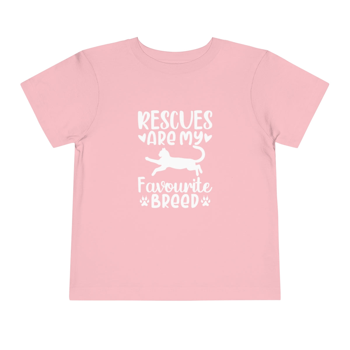 Rescues are My Favourite Breed Toddler Short Sleeve T-Shirt