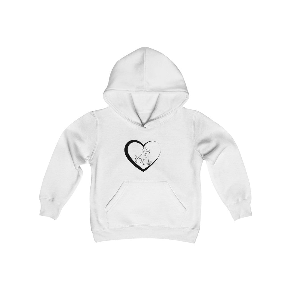 Best Friends Pet Lovers Youth Heavy Blend Hoodie