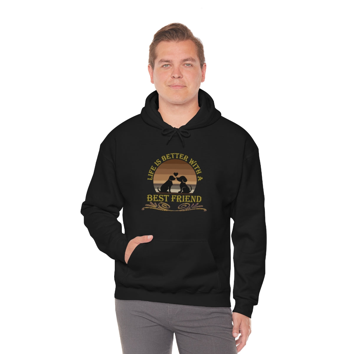 Life is Better With a Best Friend Animal Rescue Unisex Heavy Blend™ Hoodie