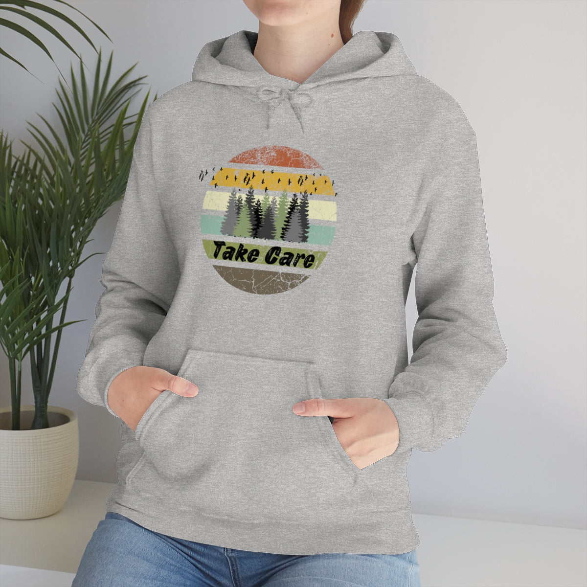 Take Care Hiking Camping Unisex Heavy Blend™ Hoodie