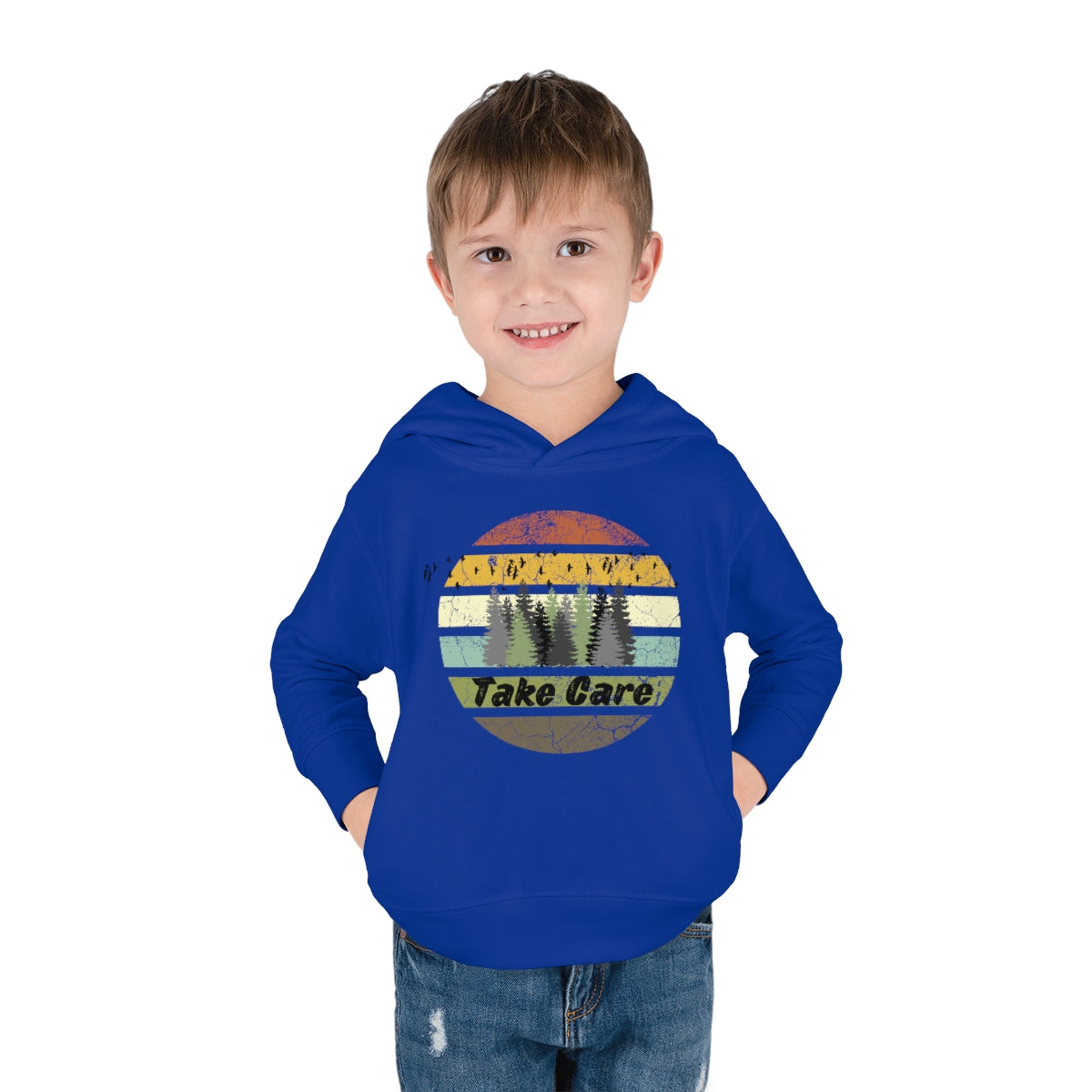 Take Care Hiking Camping Toddler Pullover Fleece Hoodie