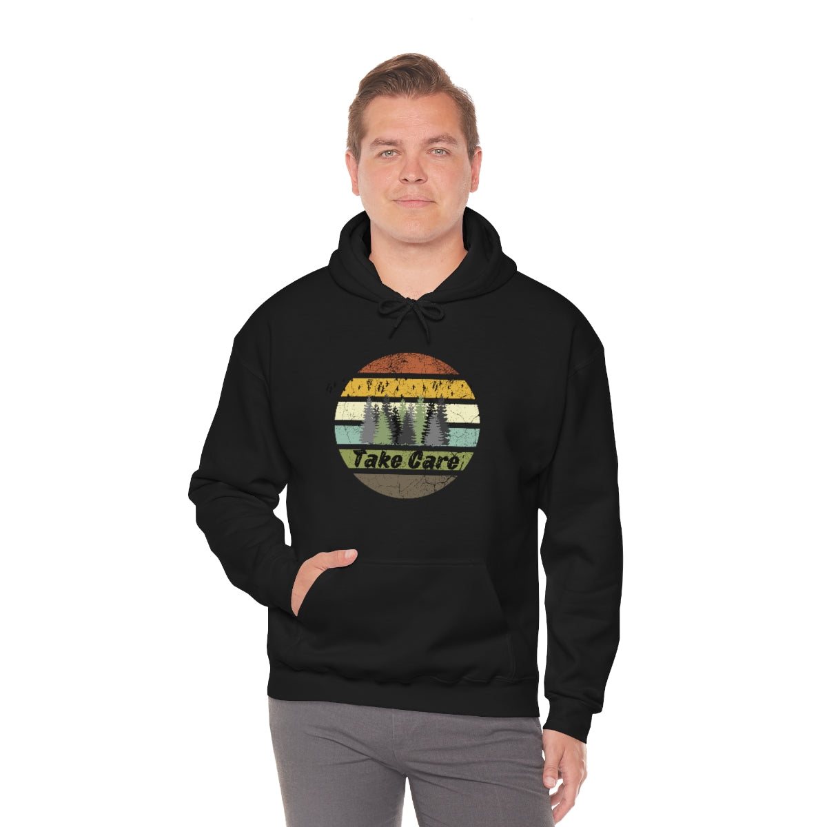 Take Care Hiking Camping Unisex Heavy Blend™ Hoodie